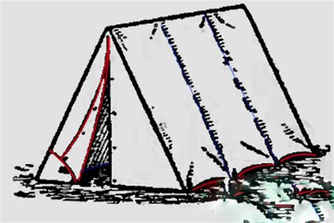 Tent Drawing Simple Easy Circus And Step By Step