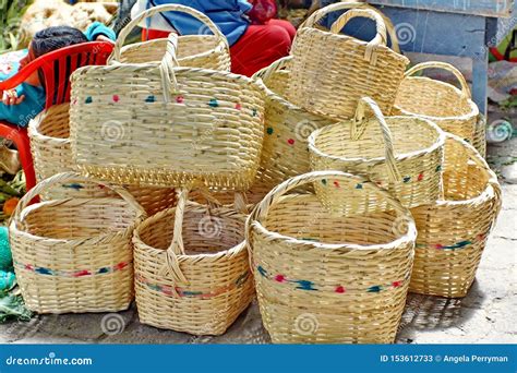 Baskets At The Market Editorial Stock Photo Image Of Vendor 153612733