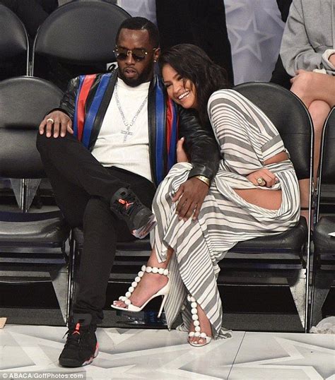 Diddy Cozies Up With Cassie As She Flashes Thigh At Nba Game In La Fashion Cassie Ventura Cassie