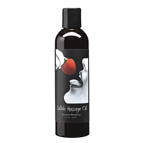 Edible Massage Oil 8oz Strawberry
