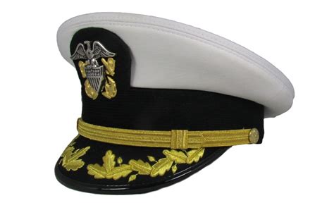 Cap Us Navy Style Officers White Uniform Cap R1840