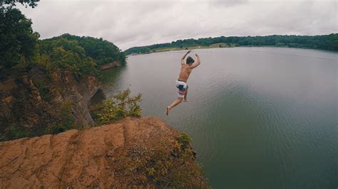 Cliff Jumping In A Restricted Area 40 Ft Youtube