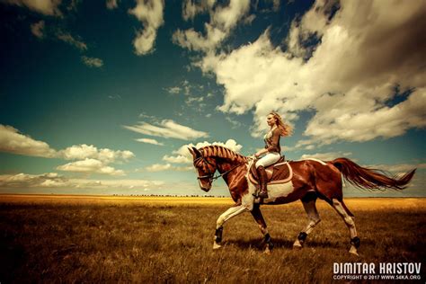 girls riding horse  beautiful meadow ka photo blog