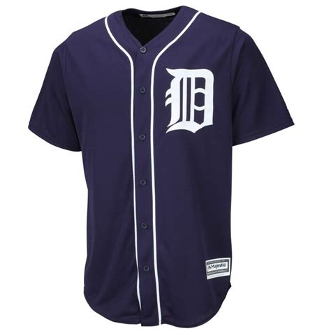 Detroit tigers authentic 2017 3/4 sleeve batting practice jersey majestic new. Majestic Detroit Tigers Navy Official Cool Base Jersey