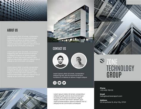 Technology Company Brochure Folleto Template