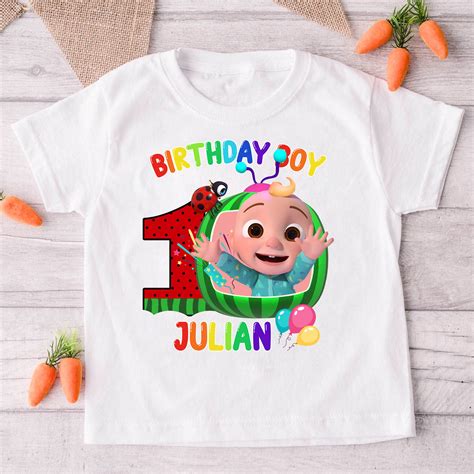 Personalized Coco Melon Birthday Shirts Cocomelon Birthday Etsy