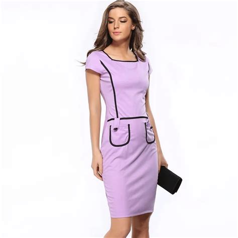 Slim Fit Women Tight Dress Casual Square Neck Short Sleeved Solid Dress Sexy Bodycon Bandage