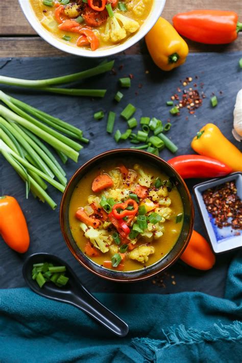 Coconut Curry Vegetable Soup Vegan Paleo The Roasted Root