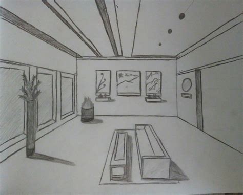 One Point Perspective Room