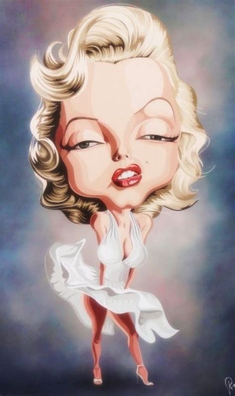Marilyn Monroe Caricature Illustrations Pinterest Caricatures