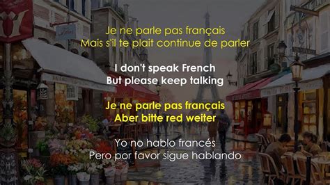 Namika Je Ne Parle Pas Français French English German And Spanish Lyrics Youtube