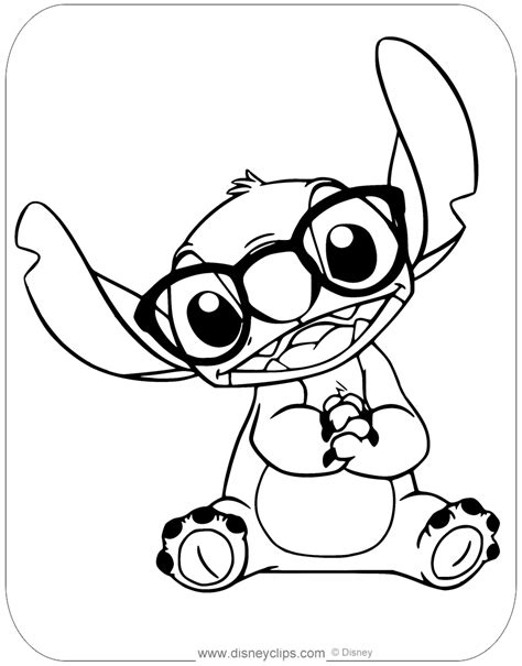 Coloring pages for lilo & stitch (animation movies) ➜ tons of free drawings to color. Lilo and Stitch Coloring Pages | Disneyclips.com