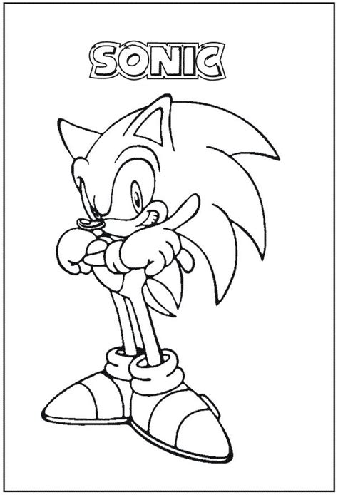 Coloriage A Imprimer Sonic Gratuit Et Colorier