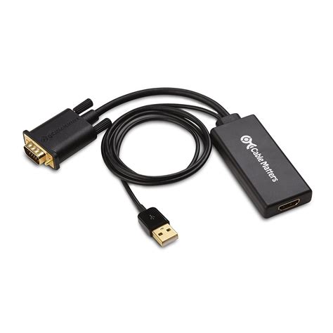 Cable Matters Vga To Hdmi Converter Vga To Hdmi Adapter With Audio