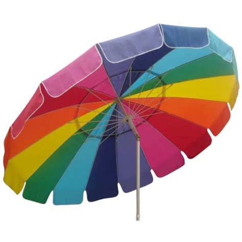 Impact Canopy 8 Ft Rainbow Beach Umbrella With Carry Bag Beach