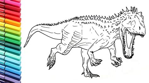 How To Draw T Rex From Jurassic World