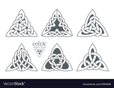Celtic Trinity Knot Part 2 Ethnic Ornament Vector Image