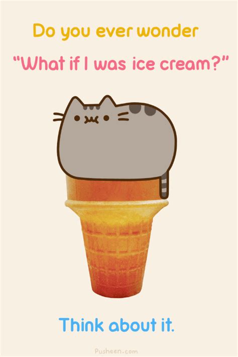 Pusheen Eating Ice Cream Fondos De Pantalla Dibujos Kawaii Y Dibujos