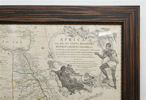 Rare Engraved Map Of Africa By Samuel Boulton 1800 At 1stdibs Map Of