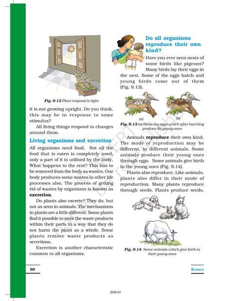 The Living Organisms Characteristics And Habitats Ncert Book Of Class