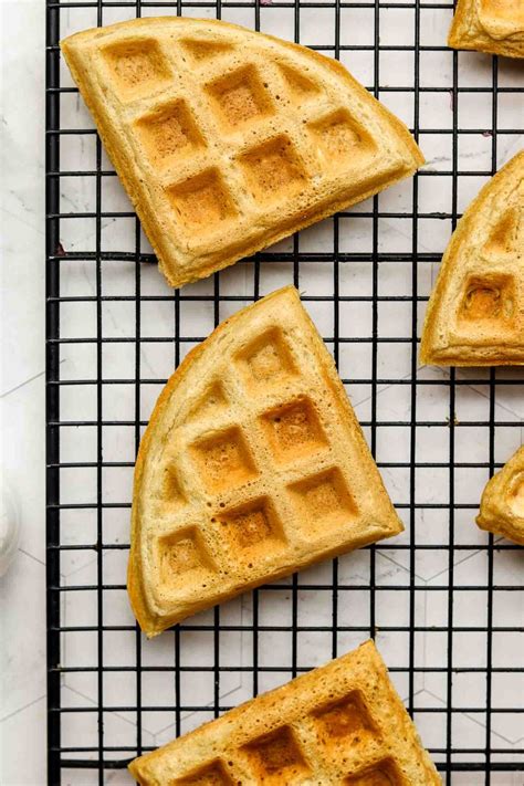 Light And Crispy Oat Flour Waffles Vegan Gluten Free Okonomi Kitchen