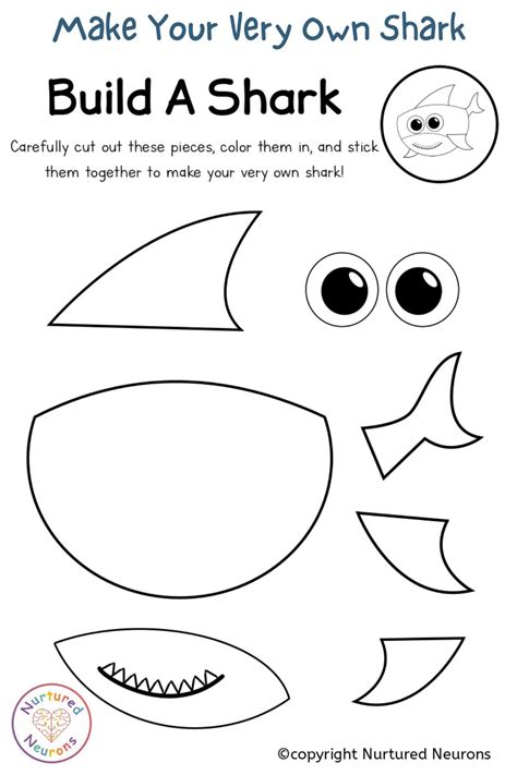 Printable Shark Craft Preschool Printable Word Searches