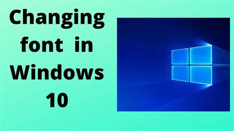 Windows 10 Desktop Icon Font Change