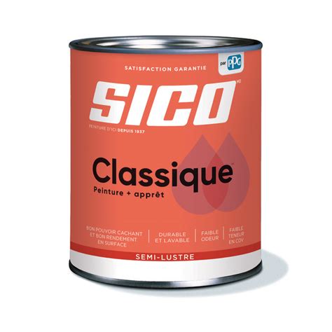 Peinture Et Apprêt Dintérieur Sico Classique En Latex Fini Semi