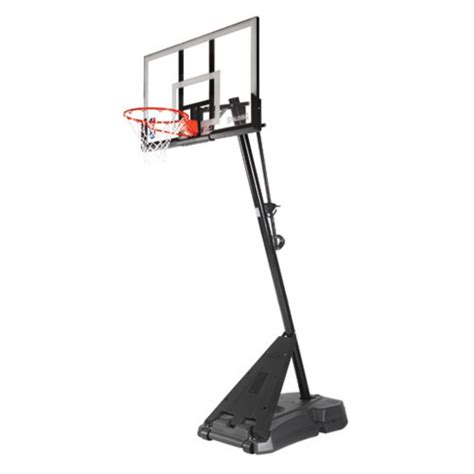 Spalding 54 In Acrylic Portable Angled Pole Hercules Base Basketball