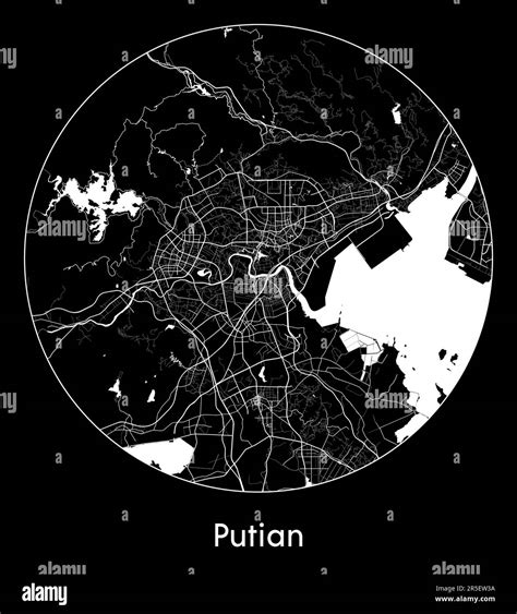 City Map Putian China Asia Vector Illustration Stock Vector Image And Art