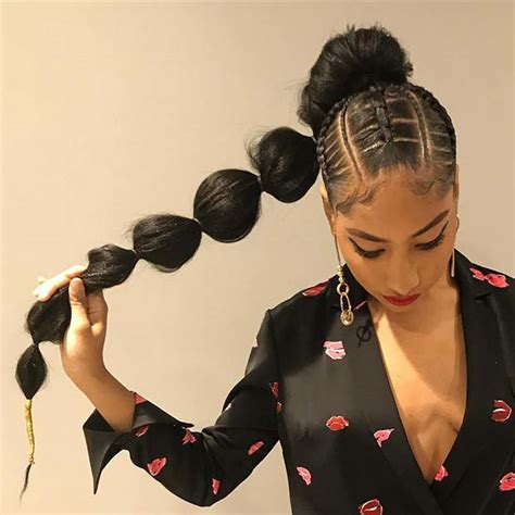Cute buns ponytail hairstyles for natural hair no 20 07 2021 sep 13 2021 a gallery of ponytails with weave ponytails for black hair ponytails for black women see more ideas about ponytail hairstyles hair natural hair styles 52 classy weave ponytail ideas you are sure to love. 23 New Ways to Wear a Weave Ponytail | StayGlam