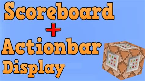 Minecraft Bedrock Edition Actionbar Scoreboard Display Command Block