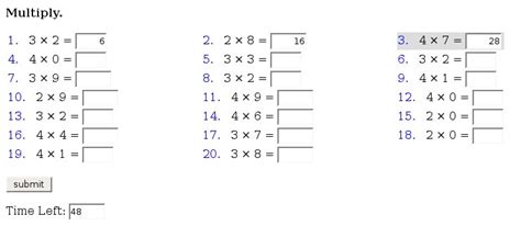 Print our second grade (grade 2) worksheets and activities or administer as online tests. Review of MathScore, an online math practice environment