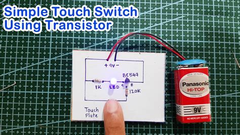 How To Make A Simple Touch Switch Circuit With Transistors Bc547