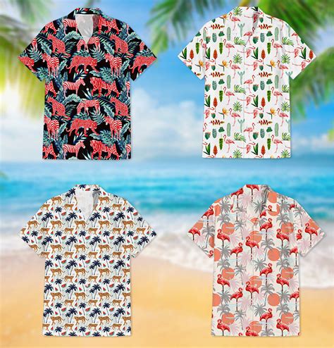 Custom Hawaiian Shirts Printing Aloha Personalised Face No Minimums