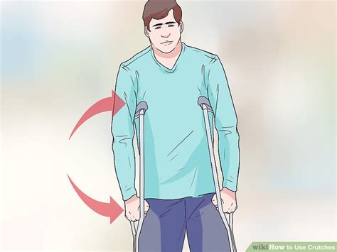 How To Use Crutches 7 Steps With Pictures Wikihow
