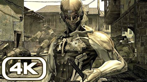 Raiden Vs Gekko And Vamp Fight Scene 4k Ultra Hd Metal Gear Solid 4