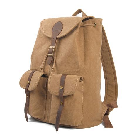 Canvas Backpack Khaki Ownbag Touch Of Modern
