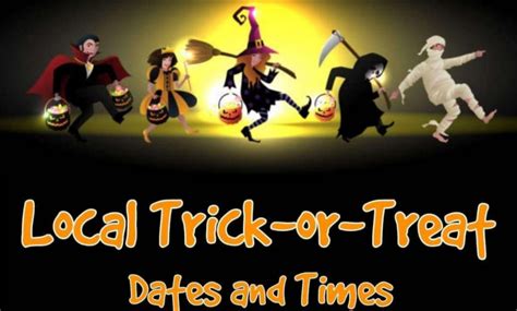 Local Trick Or Treat Dates Times Southern Ohio Online News