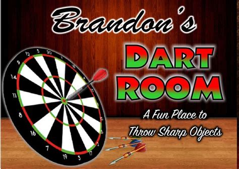 Anchor Graphix Dart Board Room Signdart Roomgame Room Sign 8 Inch By