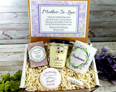 The earrings are made from 100 percent silk, too. Mother In Law Gift Basket - Spa Gift Box for Mother In Law ...