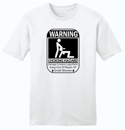 Warning Choking Hazard Funny Mens Soft T Shirt Adult Rude Humor Mean Sex Tee Z2 8 89 Picclick