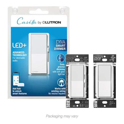 Lutron Diva Smart Dimmer Switch For Caseta 150w Led Wclaro Accessory