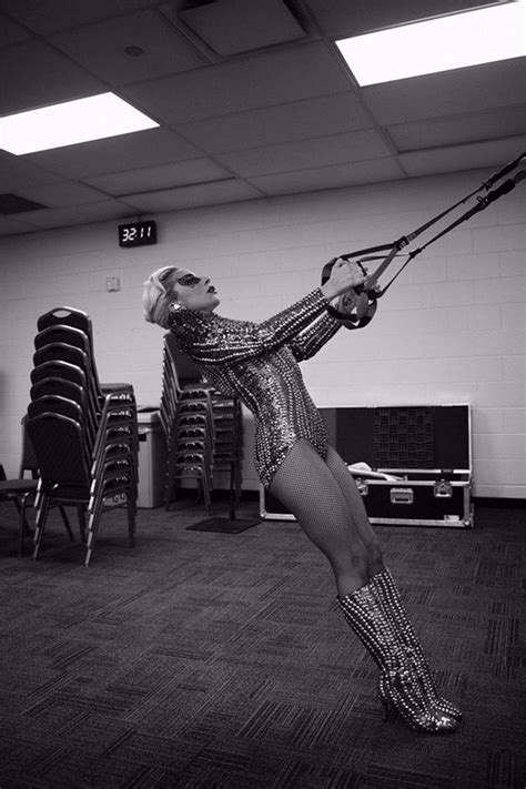 Lady Gaga Prepared For Her Epic Jumps At The Super Bowl In The Most