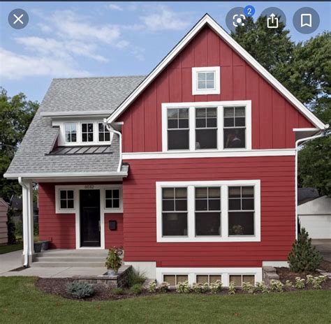 Pin By Dan Harden On Houses House Paint Exterior Red House Exterior