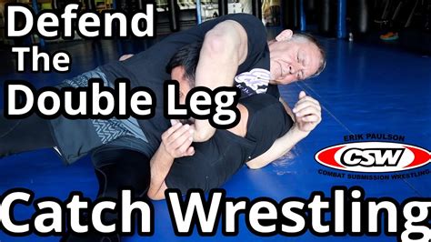How To Defend A Double Leg Takedown With The Cow Catcher Youtube