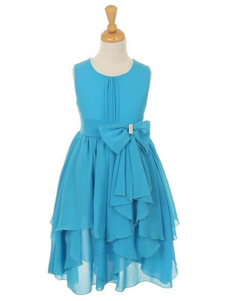Turquoise Yoryu Chiffon Dress Sleeveless Chiffon Dress Turquoise