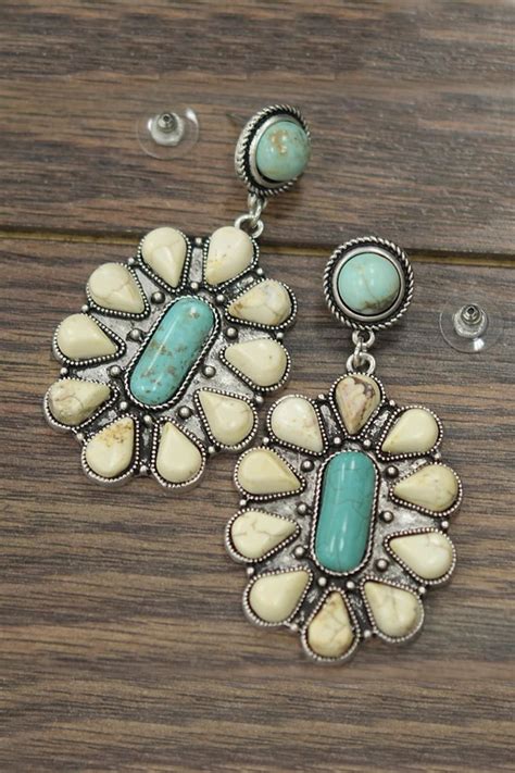 Jchronicles Natural Turquoise Post Earrings From Texas Shoptiques