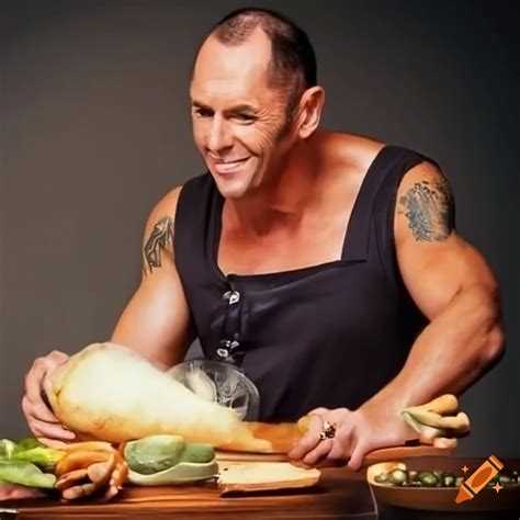 Australian Tv Presenter Larry Emdur Cooking On Craiyon