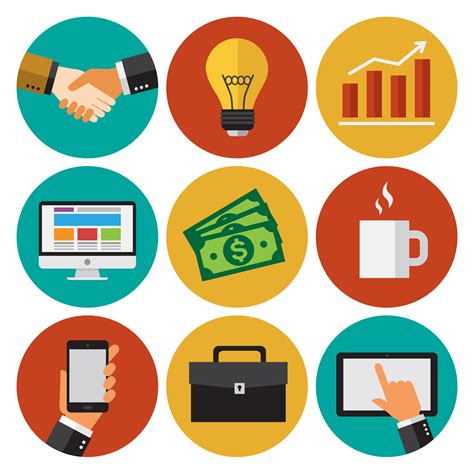 Business Icons 340577 Vector Art At Vecteezy